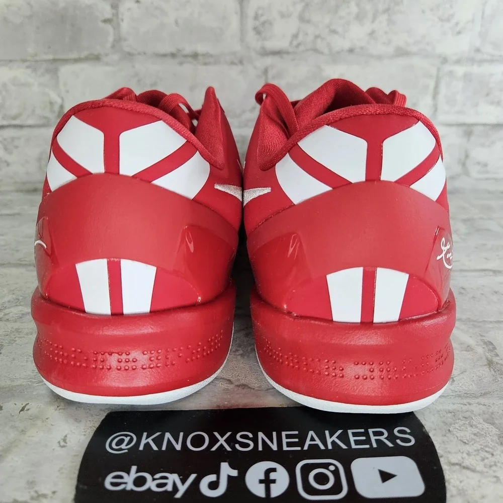 Nike Kobe 8 Protro University Red White Basketball HF9550 600 Men's Size 12